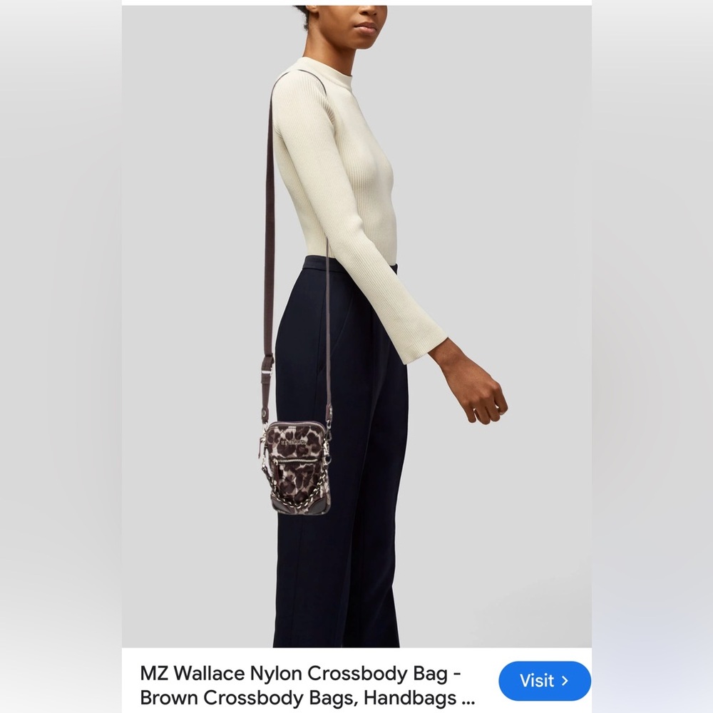 MZ Wallace Leopard Print Small Crossbody Bag - Picture 3 of 9